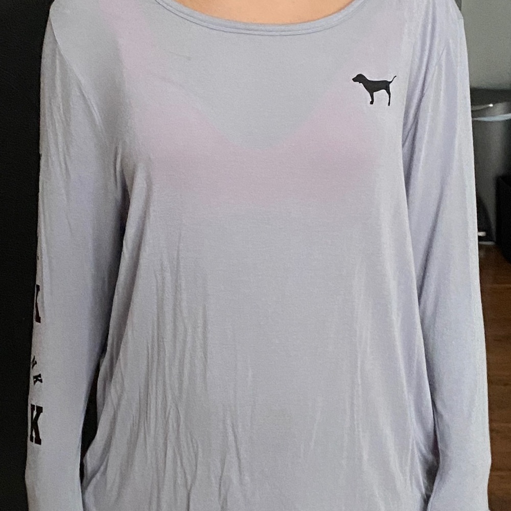 Victoria’s Secret pink long sleeve with open back